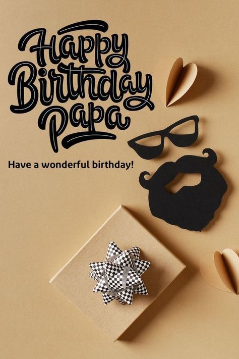 97 Happy Birthday Dad Quotes - Best Wishes for Birthday Images animated happy birthday dad  #BirthdayWishesMessages #WishesMessagesQuotes Happy Birthday Papa Template, Father Happy Birthday, For Brother Birthday Wishes, Happy Birthday Father, Birthday Wishes For Father, Happy Birthday Grandpa, Birthday Graphics, Happy Birthday Papa, Bday Wishes