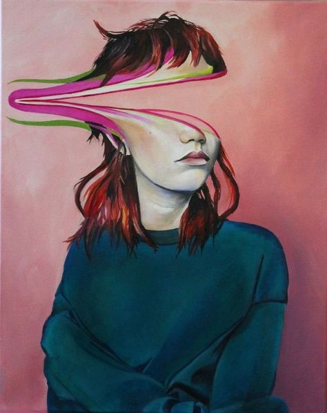 Creating Depth in Oil Portrait Painting Wall Paintings For Living Room, Distortion Art, Painting Surreal, Self Portrait Art, Modern Surrealism, Modern Landscape Painting, Portrait Abstract, Buy Paintings Online, Surreal Portrait