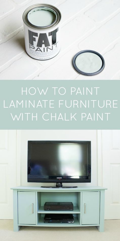 How to paint a lasting finish on laminate furniture with chalk paint Paint Laminate Furniture, How To Paint Laminate, Painting Laminate Furniture, Muebles Shabby Chic, Painting Laminate, Laminate Furniture, Bedroom Furniture Makeover, How To Paint Furniture, Blogger Home