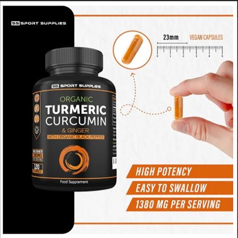 Organic Turmeric Capsules High Strength and Black Pepper with Active Curcumin with Ginger 1380mg - Advanced Tumeric - Each 120 Veg Capsule is Organic Form order https://401024-03.myshopify.com/products/organic-turmeric-capsules-high-strength-and-black-pepper-with-active-curcumin-with-ginger-1380mg-advanced-tumeric-each-120-veg-capsule-is-organic Turmeric Capsules, Organic Turmeric, Organic Form, Black Pepper, Ginger, Stuffed Peppers, Quick Saves, Black