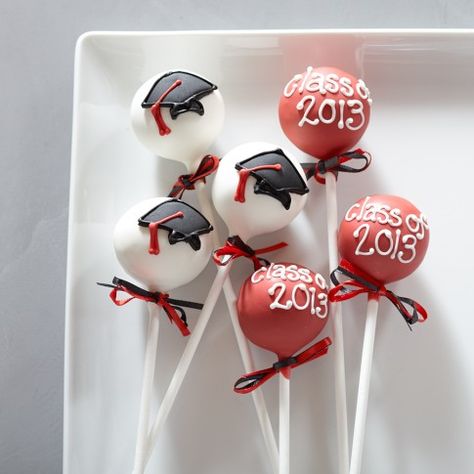 graduation cake pops ideas | Sweet Lauren Cakes Graduation Cake Pops | Williams-Sonoma Graduation Cake Pops Ideas, Cake Pops Ideas, Graduation Cake Pops, Cakes Graduation, Graduation Party Desserts, Graduation Treats, Graduation Desserts, Graduation Party Cake, Graduation Party Planning