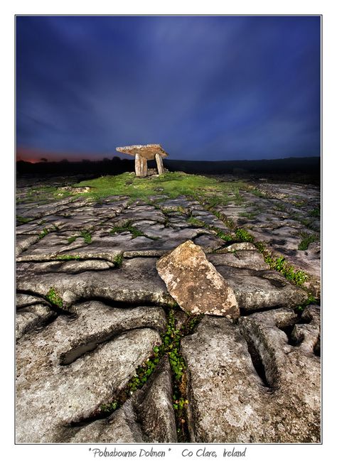 Poulnabrone Nights - Ireland Burren Ireland, County Mayo Ireland, County Clare Ireland, Mayo Ireland, Ireland Pictures, Clare Ireland, County Mayo, County Clare, Irish Landscape