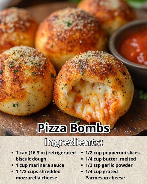 Pizza Bomb, Smashed Potatoes Recipe, Biscuit Dough, Smashed Potatoes, Shredded Mozzarella, Marinara Sauce, Marinara, Mozzarella Cheese, Cheese Pizza