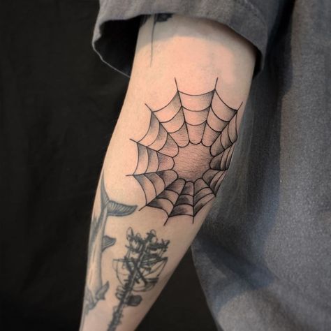 #Tattoos,spider web tattoo Spider Web Tattoo Elbow, Spider Web Tattoo, Small Chest Tattoos, Tattoo Shading, Web Tattoo, Bull Tattoos, Elbow Tattoos, Arm Band Tattoo, Knee Tattoo