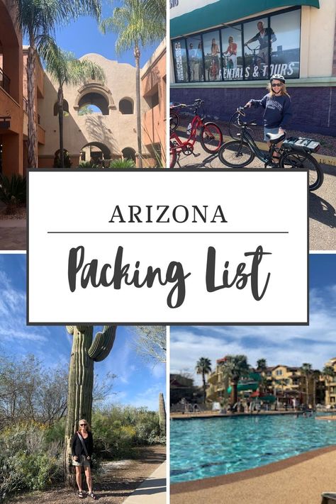 Arizona Packing List, Arizona Travel Outfits, Weekend Trip Essentials, Cottonwood Arizona, Phoenix Travel, Arizona Mountains, Vacation Checklist, Trip To Grand Canyon, Arizona Adventure