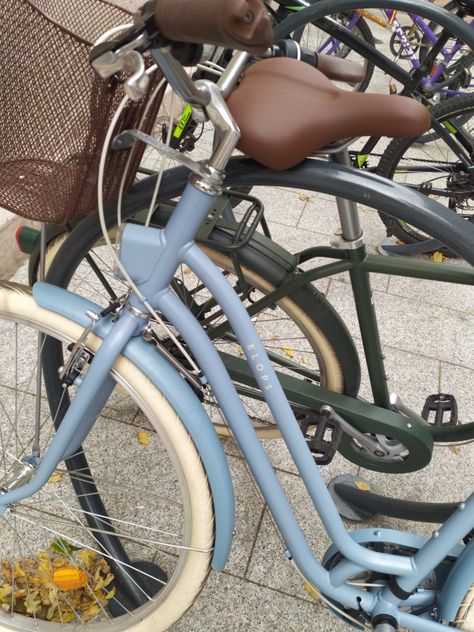 Blue Bicycle Aesthetic, Fandoms Aesthetic, Bike Riding Aesthetic, My Dream Bike, Bicycle Aesthetic, Aesthetic Bike, Blue Bicycle, Bike Aesthetic