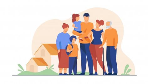 Big family meeting Free Vector | Free Vector #Freepik #freevector #people #baby #love #house Tax Saving, Family Meeting, Common Myths, Blue Cross, Vector Art Illustration, Custom Cartoons, Big Family, Family Relationships, Free Vector Art