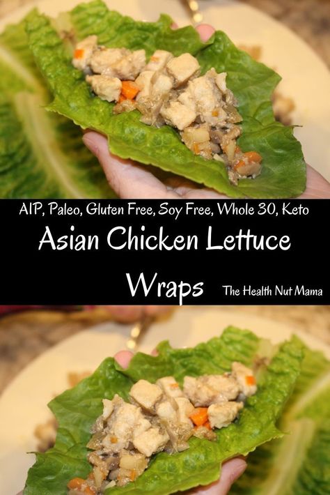 Paleo Asian Chicken, Aip Appetizers, Asian Chicken Lettuce Wraps, Paleo Appetizers, Paleo Main Dishes, Candida Diet Recipes, Aip Paleo Recipes, Delicious Paleo Recipes, Whole30 Keto