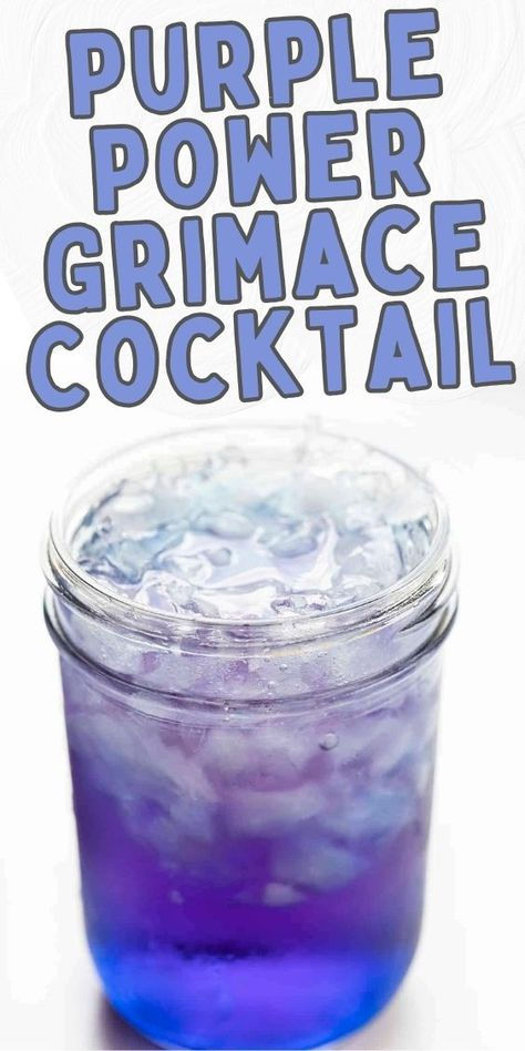 The Grimace Cocktail is a purple-colored alcoholic drink made with vodka, blue curacao, grenadine, and grape-flavored Powerade. Purple Alcoholic Drinks, Chocolate Milk Mix, Grenadine Cocktail, Grape Vodka, Vodka Blue, Spiked Lemonade, Whipped Vodka, Adult Beverages Recipes, Purple Drinks