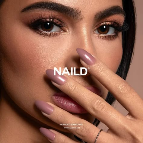 Wass • Logo + Branding Designer on Instagram: "Brand Reveal! Naild is here 💅😊 Naild is a revolutionary instant manicure nail brand who required a rebrand to realign their business with a new creative direction, they wanted a brand that could last forever, so we approached the branding with a fresh perspective. We settled on this, a super minimalist brand with which reiterates the onus on the product. Swipe through to see the brand in action, including the full logo suite, brand marks, Naild's iconic imagery and a sneak peak at some of the packaging designs. 💛 What do you think of Naild? I'd love to know! All imagery courtesy of @naild.nails . . . . #logo #design #graphicdesign #branding #mockups #creativeglowchallenge #brandidentity #typography #graphics #vector #brandreveal #nailbran Logo Design For Beauty Products, Brand Nails Designs, Nail Logo Design Graphics, Nails Graphic Design, Nails Branding, Nail Salon Branding, Nails Logo Design, Nail Art Logo, Nail Branding