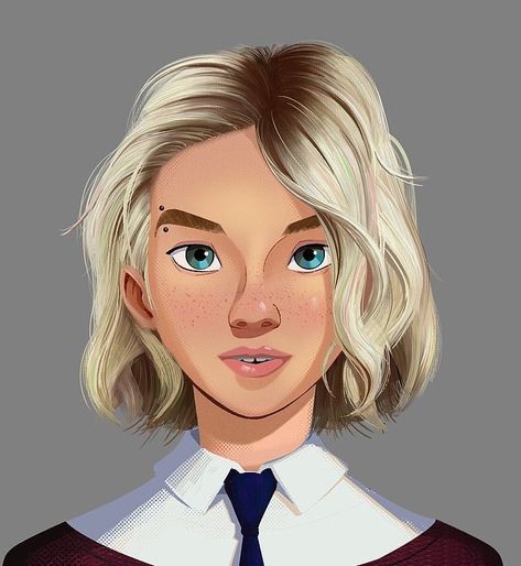 Spider Man Across The Spider Verse Art Style, Gwen Stacy Character Design, Gwen Stacy Concept Art, Spider Verse Character Design, Spider Verse Art Style, Spiderverse Art Style, Gwen Stacy Drawing, Spiderverse Characters, Spiderverse Style