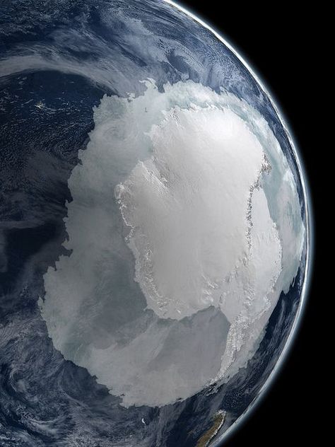 A visualization of Earth's South Pole and Antartica from NASA. Posted by Stuart Rankin. Earth From Space, What Do You See, To Infinity And Beyond, Earth Science, Of The Earth, Space Exploration, Science And Nature, Juno, Planet Earth