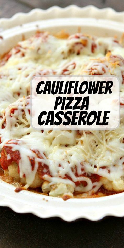 Cauliflower Pizza Casserole, Recipe For Cauliflower, Pizza Casserole Recipe, Nutritional Information, Pizza Casserole, Easy Holiday Recipes, Cauliflower Pizza, Easy Casserole, Cauliflower Recipes