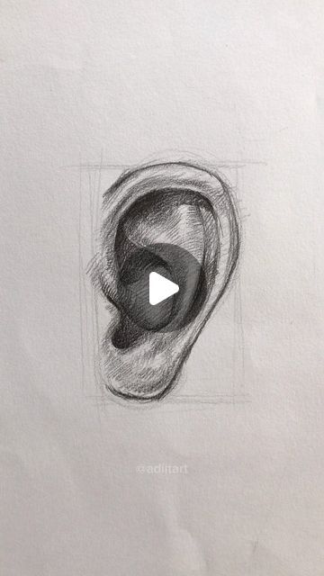 Aditya Saputra on Instagram: "How I draw ears   #earsdrawing #howtodraw #art #artist #sketch #sketching #drawings #pencilsketch #pencilsketches #pencildrawing #reels" Ear Sketch, Ear Drawing, How To Draw Ears, Sketches Tutorial, Easy Drawings, Art Artist, To Draw, Sketch, Drawings