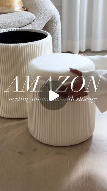 Jen Adams | Comment “CHIC” to shop! Select colors on sale today!!!🤩 Amazon chic nesting ottomans with storage✨ Follow me @interiordesignerella for... | Instagram 2 Ottomans, Decor 2024, So Grateful, Nesting Tables, Storage Compartments, Storage Ottoman, Coffee Tables, Space Saving, Room Ideas