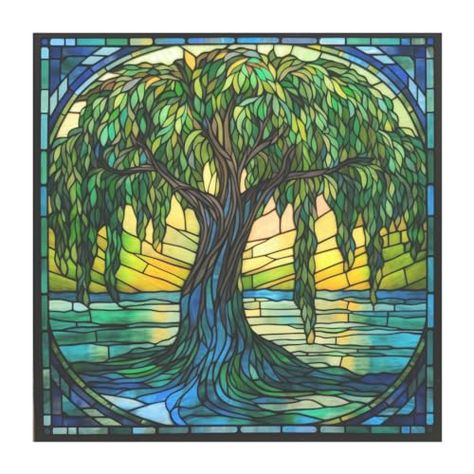 Faux Stained Glass Window, Tree Stained Glass, Stained Glass Window Clings, Window Cleaning Solutions, City Collage, Sun Catcher Window, Tree Faux, Window Cling, Static Cling