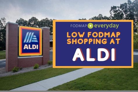 Low FODMAP Shopping At ALDI Low Fodmap List Of Foods, Fodmap List, Low Fodmap List, Aldi Shopping List, Shopping At Aldi, Yogurt Brands, Low Fodmap Snacks, Fodmap Snacks, Low Fodmap Diet Recipes