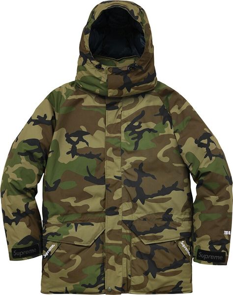 Army fatigue supreme fall / winter 2015 Brown Parka, Camo Gear, Camouflage Outfits, Camo Shirt, Combat Gear, Swag Men, Port City, Camo Shirts, Winter Outerwear