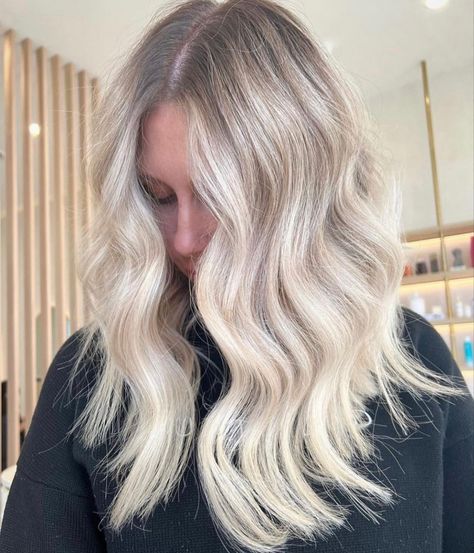 Cream Blonde Hair Balayage, Scandi Blonde Hair, Scandi Blonde, Cream Blonde Hair, Blonde Hair Balayage, Blond Hairs, Cream Blonde, Ashy Blonde Hair, Summer Blonde Hair