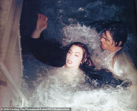 Determined: James also branded Kate a 'dream to work with' on the set, despite her previously admitting she would never work with him again Titanic Behind The Scenes, Real Titanic, Titanic Photos, Titanic History, Billy Zane, Jack Rose, Jack Dawson, Titanic Movie, Rms Titanic