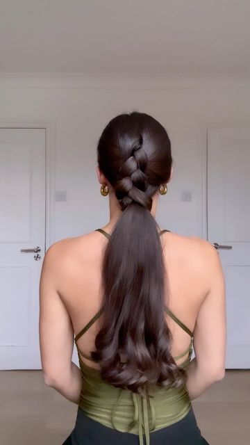 Anisa Sojka on Instagram: "the illusion of a French braided ponytail" French Braided Ponytail, Carrot Hairstyles, French Braids Tutorial, French Braid Ponytail, Easy Hairstyles For Thick Hair, Ponytail Hairstyles Easy, Guest Hair, Braids For Long Hair, Formal Hairstyles