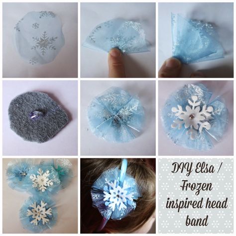 DIY Elsa from Frozen inspired head band Frozen Headband, Hair Accessories Diy Headband, Winter Hair Accessories, Elsa Hair, Boho Head Wrap, Frozen Hair, Root Cover Up, Elsa From Frozen, Felt Crown