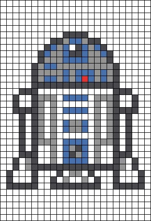 Star Wars Blanket, Star Wars Quilt, Star Wars Crochet, Modele Pixel Art, Star Wars R2d2, Pixel Crochet, Crochet Design Pattern, Pixel Pattern, Pixel Art Pattern