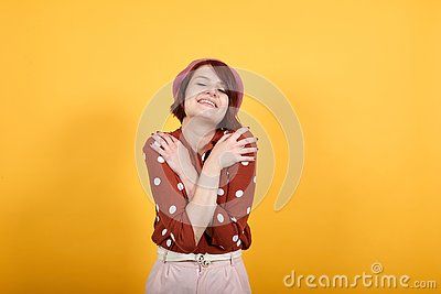 Beautiful Woman Hugging Oneself Happy and Positive, Smiling Confident, Self Love Stock Image - Image of happiness, emotionally: 163613065 Hugging Oneself, Body Bases, Happy Images, About Happiness, Love Photo, Beautiful Woman, Self Love, Stock Images, Women Wear