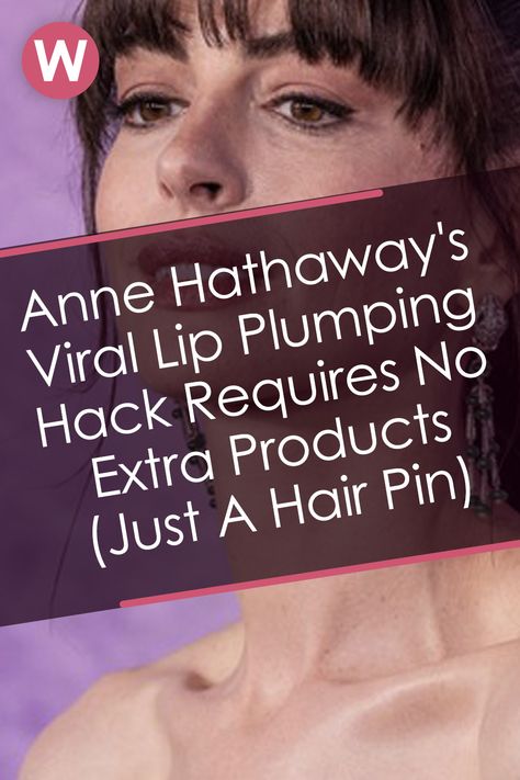 When it comes to lips, our society seems to believe that the plumper, the better. Some people are willing to drop hundreds, if not thousands of dollars on lip injections, and even those who don't go that far aren't above things like the lip liner hack that mimics a lip flip.  #annehathaway #lipplumper #beauty #hacks Best Lip Plumping Products, How To Plump Lips, Lip Flip, Natural Lip Plumper, Lip Tips, Lip Plumping, Lip Injections, Anne Hathaway, Lip Plumper