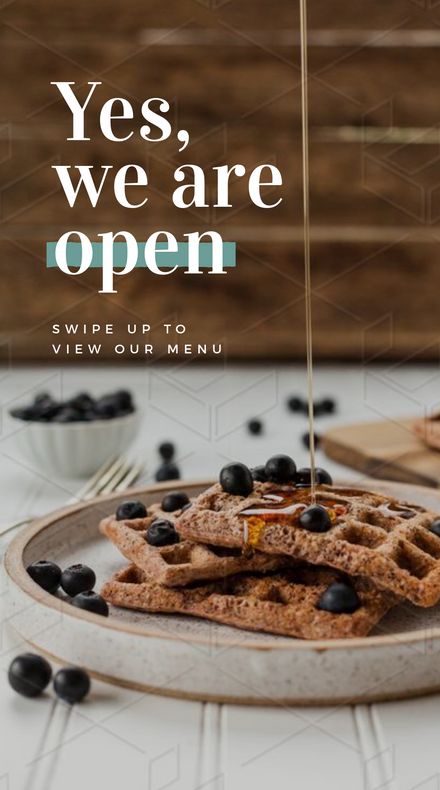 Cafe Opening Poster, We Are Open Poster, Cafe Graphics, Open Cafe, Yes We Are Open, Print Marketing, Coffee Shop Photography, Food Post, Create Brand