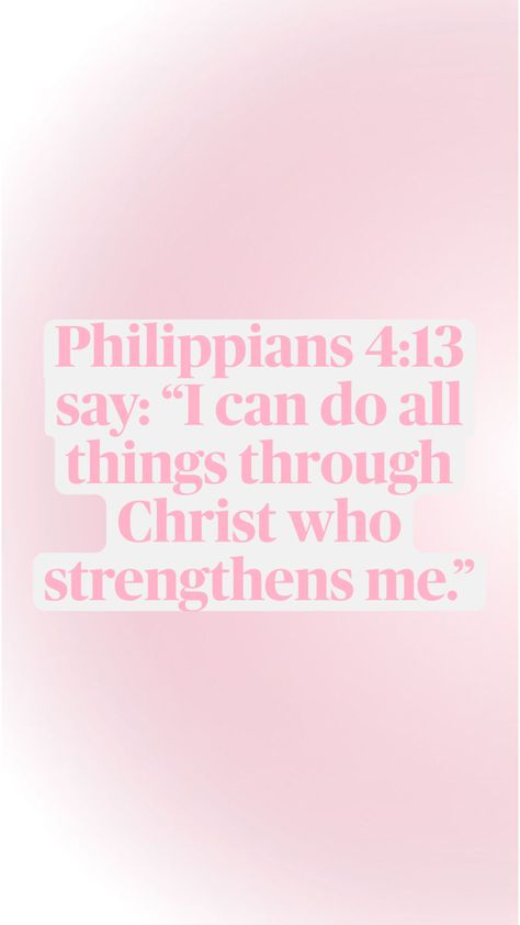 Philippians 4:13 say? “I can do all things through Christ who strengthens me.” Philipians 4, Bible Verse Wallpaper Iphone, Bible Quotes Background, Christian Quotes Wallpaper, Christian Backgrounds, Verses Wallpaper, Philippians 4 13, Christian Bible Quotes, Quote Backgrounds