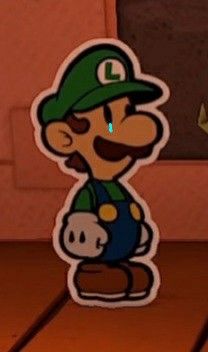 Paper Mario Pfp, Luigi Pfp Icon, Luigi Pfp Aesthetic, Dear Mario, Luigi Laptop Wallpaper, Luigi Wallpaper Pc, Paper Luigi, Luigi Scared, Luigi Board