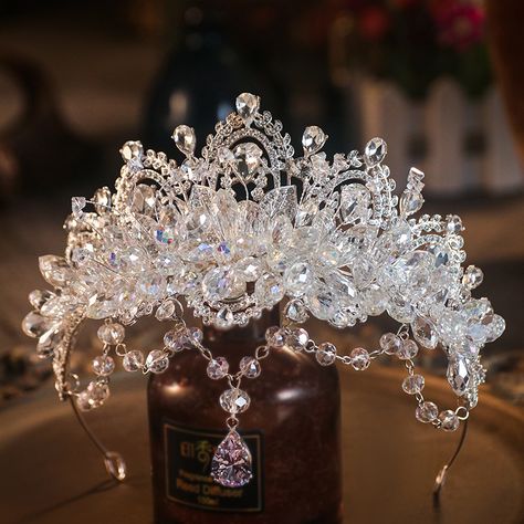 Bridal Tiaras, Crown Party, Princess Bridal, Crystal Bridal Tiaras, Party Hair Accessories, Bride Hair Accessories, Dress Hairstyles, Wedding Dress Accessories, Wedding Dress Sizes