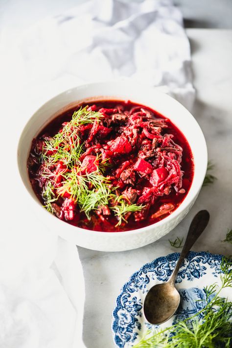 Instant Pot Borscht (Beet Soup) Borscht Soup Recipe Instant Pot, Instant Pot Borscht With Beef, Instapot Borscht Soup, Instant Pot Borscht Soup, Instant Pot Borscht, Instapot Soup Recipes, Beet Borscht, Beet Soup Recipes, Stews Recipes