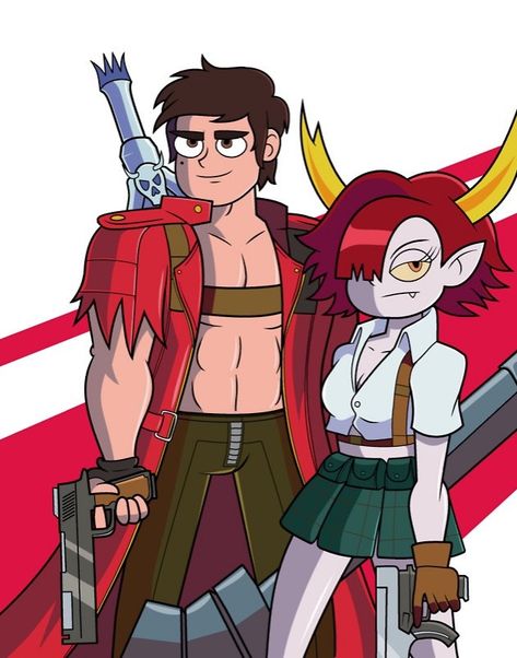 Marco + Hekapoo Svtfoe Marco, Funny Gaming Memes, The Forces Of Evil, Cartoons Series, Cartoon Crossovers, Star Vs The Forces Of Evil, Star Butterfly, Star Vs The Forces, Force Of Evil