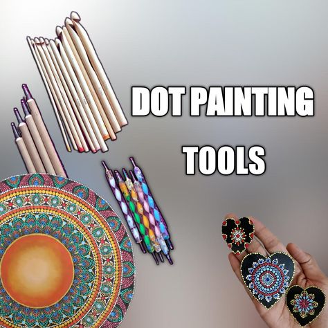 #dotpaintingtools #mandalatools #dottilism This video shows the tools which I currently use for Dot mandala painting.  These are available mostly in amazon and are very affordable ones! Do have a look on my video and subscribe to my channel if you like my content  #diy #giftidea Dot Art Painting Tools, Mandala Art Tools, Dot Painting For Beginners Tutorial, Dot Mandala Painting, Dot Painting Tools, Leisure Space, Art Painting Tools, Dotting Tool, Art Mandala