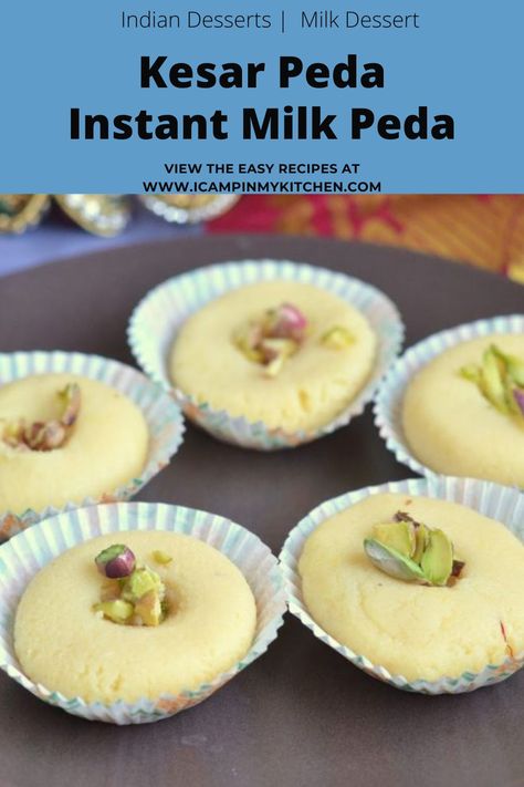 Easy Peda Recipe, Milk Sweet Recipes Indian, Kesar Peda, Recipe Using Milk, Jelly Bread, Peda Recipe, Homemade Pie Recipes, Quick Cookies Recipes, Soft Baked Cookies