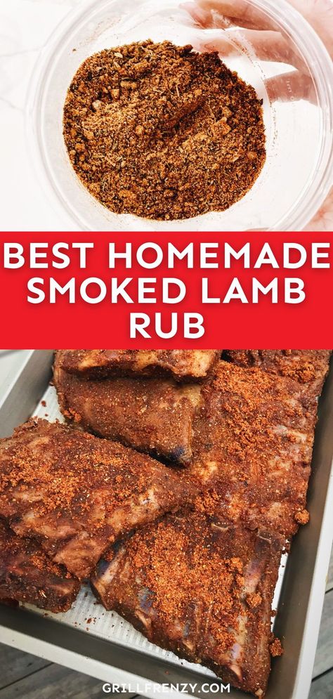 This tasty rub creates a flavorful and well-balanced blend that enhances the taste of your lamb, and comes together in just minutes. | dry rub for lamb shoulder | dry rub for leg of lamb | dry rub for lamb ribs | dry rub for lamb roast | dry rub for lamb chops | smoked lamb ribs dry rubs | smoked lamb rub | homemade dry rubs meat | homemade dry rub for lamb Smoked Lamb Roast, Smoked Lamb Ribs, Smoked Lamb Leg, Smoked Lamb Chops, Lamb Seasoning Recipe, Lamb Rub Recipe, Smoked Lamb Shoulder, Lamb Seasoning, Ribs Dry Rub