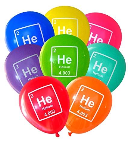 Mad Science Party Balloons - Helium Periodic Table Element (16 pcs, Deluxe 2-Sided) by Nerdy Words (Assorted): Amazon.ca: Home & Kitchen Helium Element, Science Party Favors, Science Party Decorations, Mad Science Party, Mad Scientist Party, Scientist Party, 16 Balloons, Table Party, Science Party