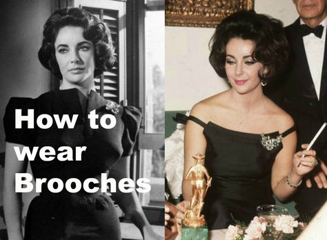 How to Wear your Brooches - 5 Style Tips How To Wear Brooches Ideas, Styling A Brooch, How To Wear A Brooch Ideas, How To Wear Brooches, How To Wear A Brooch, Brooch Styling, Brooch Ideas, Wardrobe Goals, Antique Brooches