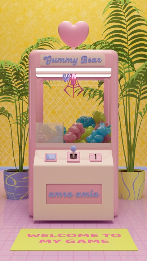 Candy 3d Art, Candy Machine Illustration, Gummy Bear Illustration, Kawaii Gummy Bear, 3d Cinema, The Grand Budapest Hotel, Octane Render, Grand Budapest, Grand Budapest Hotel