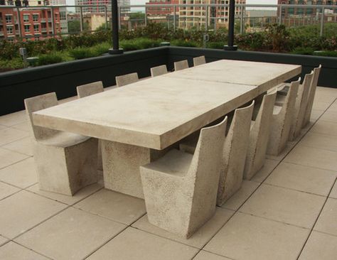 Zachary A. Bitner - Slab Dining Table Concrete Outdoor Furniture, Handcrafted Dining Table, Rustic Outdoor Furniture, Concrete Dining Table, Slab Table, Concrete Furniture, Concrete Table, Patio Dining Table, Pool Side