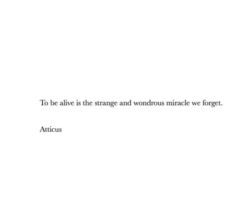 #atticuspoetry #atticus Being Strange Quotes, Feeling Strange Quotes, Happy To Be Alive Quotes, Quotes About Being Alive, Being Alive Quotes, To Be Alive Quotes, Be Alive Quotes, Strange Quotes, Miracles Quotes