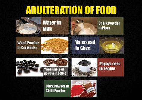 Adulteration of Food.. @ https://assuredpurityblog.wordpress.com/2016/01/12/adulteration-of-food/ Food Adulteration Project, Food Adulteration Images, Food Adulteration, Projects Science, Food Experiments, Papaya Seeds, New Things To Try, Healthy Juice Recipes, Food Additives