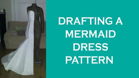 25+ Beautiful Photo of Mermaid Sewing Pattern Mermaid Sewing Pattern Design A Mermaid Dress Pattern Youtube  #SewingPatternsForBeginners Simple Mermaid Dress, Mermaid Dress Pattern, Mermaid Skirt Pattern, Clothing Pattern Design, Evening Dress Patterns, Flat Pattern, Pattern Doll, Wedding Dress Patterns, Trumpet Dress