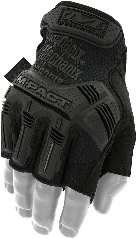 M-Pact® Fingerless Covert Fingerless Tactical Gloves | Mechanix Wear Canada Tactical Wear, Trigger Finger, Tactical Gloves, Work Gloves, Mens Gloves, Paintball, The Next Generation, Tactical Gear, Velcro Straps