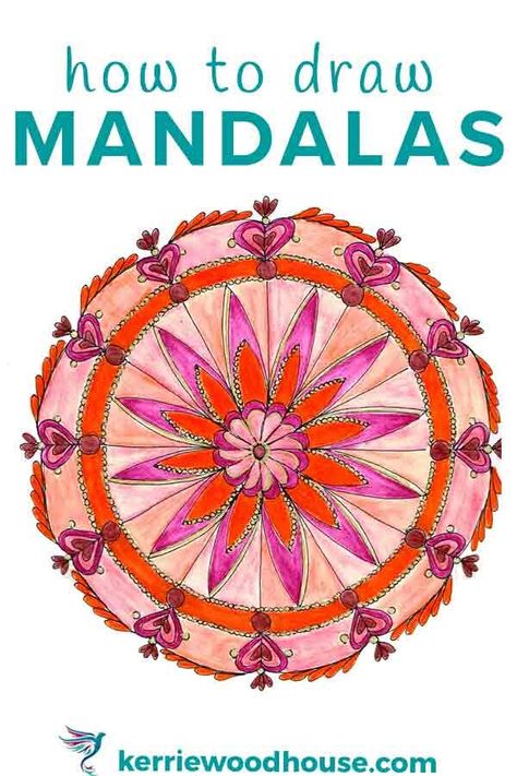 Mandala Workshop Ideas, How To Create A Mandala, How To Draw A Mandala, Mandala Doodle Patterns, Mandala Techniques, Watercolor Mandala Art, Watercolour For Beginners, What Is A Mandala, Mandela Designs