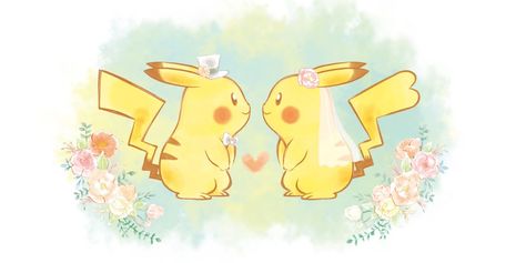 'Pokémon' Weddings Have Officially Arrived in Japan Female Pikachu, Pokemon Wedding, Gamer Wedding, Magazine Inspiration, Bridal Fair, Kawaii Illustration, Pokémon Master, Cute Pokemon Wallpaper, All Pokemon