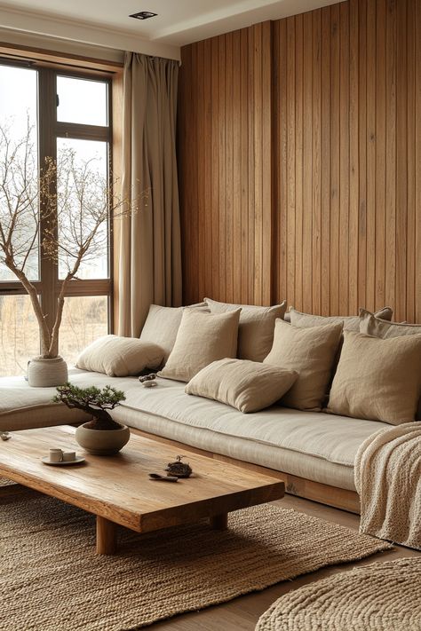 Are you dreaming of a serene space that marries style with comfort? 💖 I’ve been there, trying to find that perfect balance for my busy family! Join me as we explore 10 stunning Japandi living room ideas that infuse warmth and elegance into your home. From earthy tones to minimalist decor, these inspirations will help you transform your living area into a chic retreat that both you and your kids will adore! 🌟 Let’s embark on this beautiful journey together—check it out now! Cozy Japandi, Room Oasis, Japandi Living Room, Japandi Living, Japanese Minimalism, Minimalist Furniture, Busy Family, Neutral Palette, Minimalist Decor