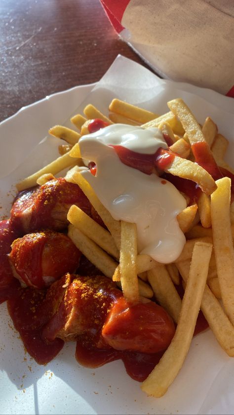 lunch today so tasty and definitely needed after the stormy days berlin has had lately #food #aesthetic #berlin #germany #foodaesthetic #currywurst #foodporn Berlin Germany Aesthetic Food, Berlin Germany Food, Berlin Germany Aesthetic, Germany Lifestyle, Curry Wurst, Germany Food, Berlin Food, Healthy Food Inspiration, German Food